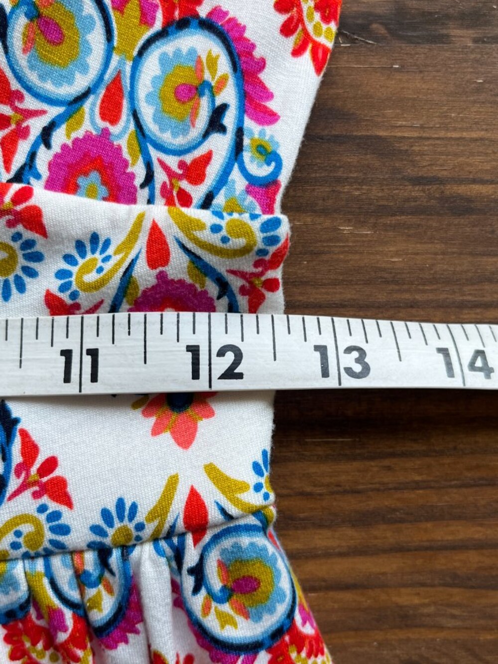 Boden Dress Size 2 Thea Tank Midi White Paisley Jersey Sleeveless Colorful Shift - Picture 10 of 11